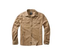 Brandit Corduroy Classic Maglia Manica Lunga Giacca Cordhemd Taschino Uomo Cord