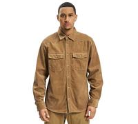 Camicia classica a maniche lunghe in velluto Brandit Marron 4XL