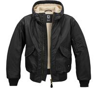 Brandit CWU Hooded Giacca, nero, Taglia XL