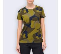 Brandit Donna T-Shirt Gym Esercito Casual Maglietta Militare Swedish M90 Camo