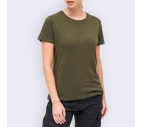 Brandit Donna T-Shirt Gym Gewoontjes Esercito Casual Maglietta Militare Oliva