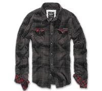 Brandit Duncan, camicia 4XL male Rosso/Marrone