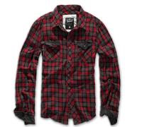 Brandit Duncan Camicia, Rosso/marrone, Taglia S