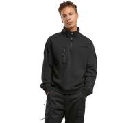 Brandit Tactical Sweat Troyer con cappuccio, nero, Taglia XL