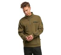 Brandit Tactical Sweat Troyer con cappuccio, verde, taglia 4XL per maschi