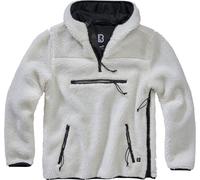 Brandit Felpa uomo teddy pile worker jumper White M Bianco
