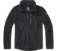 Brandit Uomo Fleecepullover Fleece Troyer Nero M Nero
