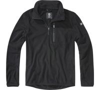 Brandit Maglione Troyer Fleece Mezza Zip Uomo Nero XL