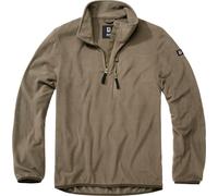 Brandit Fleece Maglione con mezza zip, verde, taglia S per maschi