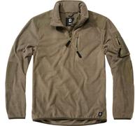 Brandit Fleece Ripstop Maglione con mezza zip, verde, taglia XL per maschi
