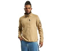 Brandit Fleece Ripstop Maglione con mezza zip, beige, taglia 4XL per maschi