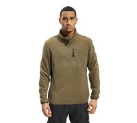 Brandit Fleece Maglione con mezza zip, verde, taglia M per maschi