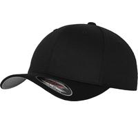 Brandit Flexfit Wooly Combed Cap, nero/grigio, Taglia L/XL