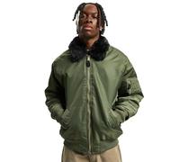 Brandit Fur Collar Jacket Giacca con Collo in Pelliccia MA2, Olive, M Uomo