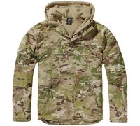 Brandit Giacca a Vento Esercito Uomo Cappuccio Pesca Anorak Caccia Tactical Camo