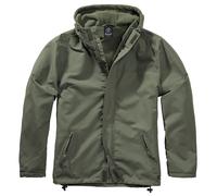 Brandit Giacca a Vento Zip Frontale Uomo Idrorepellente Poliestere Giacca Olive