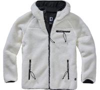 Brandit Giacca da uomo Teddyfleece Worker Jacket White M Bianco
