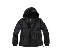 Brandit Giacca Windbreaker Summer tessile con zip frontale Donna Nero Taglia L