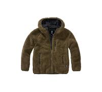 Brandit Kids Teddyfleece Jacket Hooded, Unisex Kids, olive, 134/140
