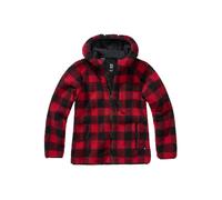 Brandit Giacca da donna Teddyfleece con zip Rosso/Nero 3XL