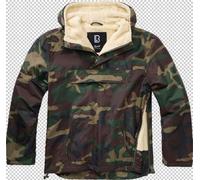 Brandit Giacca di mezza stagione 'Sherpa' marrone scuro / oliva / abete / nero Uomo Brandit XXL