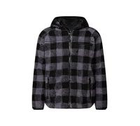 Brandit Teddyfleece Worker, felpa con zip M male Nero/Grigio