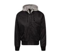 Brandit MA1 Sweat Hooded Jacket, Color: black-grey, Size: M