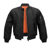 Brandit Giacca MA1 Unisex Bambini Nera 158/164