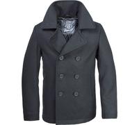 Brandit Pea Coat, Uomo, black, L