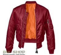 BRANDIT GIACCA PILOTA MA1 US BOMBER JACKET ARMY AVIATORE JACKET BLOUSON...