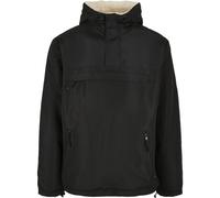 Brandit Giacca Sherpa Windbreaker Half Zip con Cappuccio Tasca al Petto