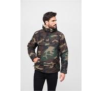 Brandit Giacca Sherpa Windbreaker Half Zip con Cappuccio Tasca al Petto