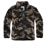Brandit Giacca Teddy in pile troyer in camo scuro XL Camouflage