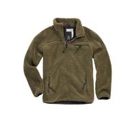 Brandit Giacca Teddy in pile troyer in oliva L Verde