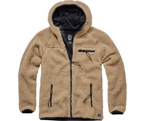 Brandit Giacca Teddyfleece Worker Jacket in Olive S Verde