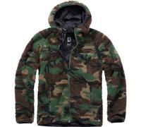 Brandit Felpa con zip Teddyfleece Worker Woodland Verde 3XL Uomo