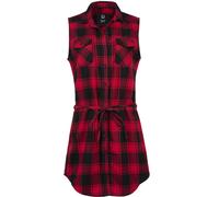 Brandit Gracey camicia lunga senza maniche, rosso/nero, Taglia L