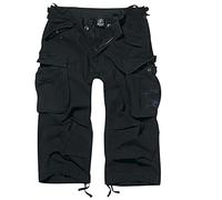 Brandit Industry Pantaloni da uomo Cargo a 3/4, B-2003 nero XL