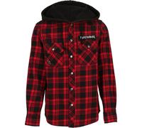 Brandit Iron Maiden Camicia A Quadri Con Cappuccio Eddy Uomo Heavy Metal