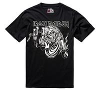 Brandit Iron Maiden T Shirt Eddy Glow, Uomo, Black, L