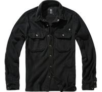 Brandit Jeff Fleece Camicia, nero, Taglia XL