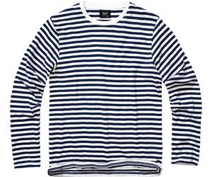 Brandit Jerseyshirt Stripe Longsleeve 4209 XL Blu