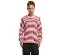 Brandit Stripe Jersey Maglietta a maniche lunghe, bianco-rosso, taglia 3XL per maschi