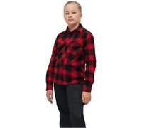 Brandit Checkshirt, camicia bambini 134/140 male Rosso/Nero