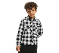 Brandit Checkshirt, camicia bambini 158/164 male Bianco/Nero