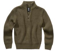 Brandit Pullover 'Marine' oliva, Taglia 146-152