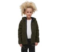 Brandit Giacca Teddyfleece Bambini con Cappuccio Unisex oliva 146/152