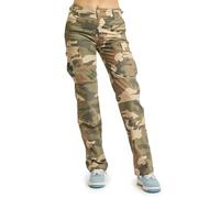 Brandit Ladies BDU Ripstop Trousers Donna Pantaloni Modello Cargo Nero Cargo