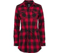 Brandit Ladies Camicia Lunga Lucy Parte Superiore Camicetta Bottone a Quadri