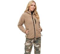 Brandit Teddyfleece, felpa con zip da donna S female Camel